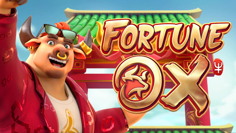 "Fortune Ox PG Soft Slot with vibrant Chinese New Year symbols, featuring wilds and multipliers